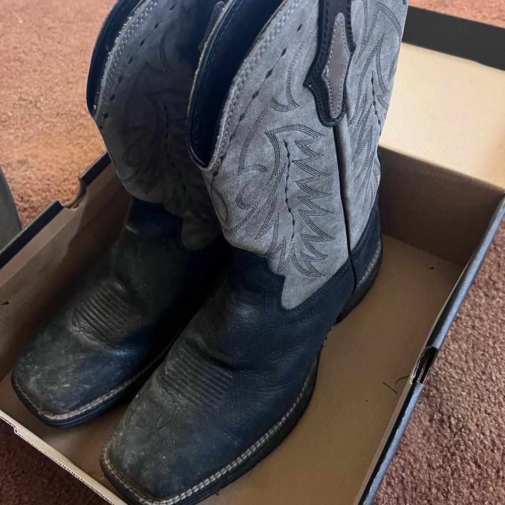 Cody James Men's Two-Tone Western Cowboy Boots - Black and Gray